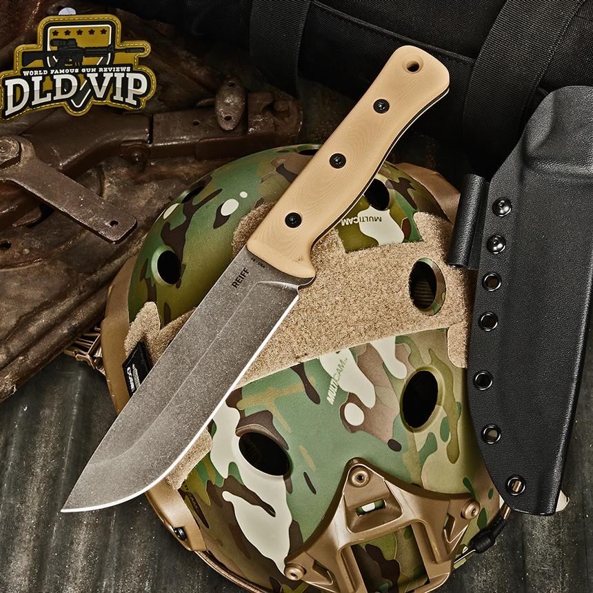 Reiff Knives F6 Leuku Fixed Blade Knife 6 CPM-3V Acid Stonewashed Drop  Point, Coyote Tan G10 Handles, Leather Sheath - KnifeCenter - F611CTGBRLR