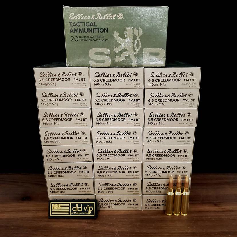 Sellier & Bellot 6.5 Creedmoor 140Gr FMJ-BT - 1