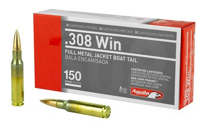 Aguila .308 Win 150Gr FMJ-BT 20rd