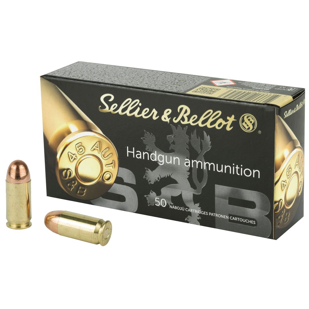 Sellier & Bellot .45ACP 230Gr FMJ 1,000rd Case Webinar